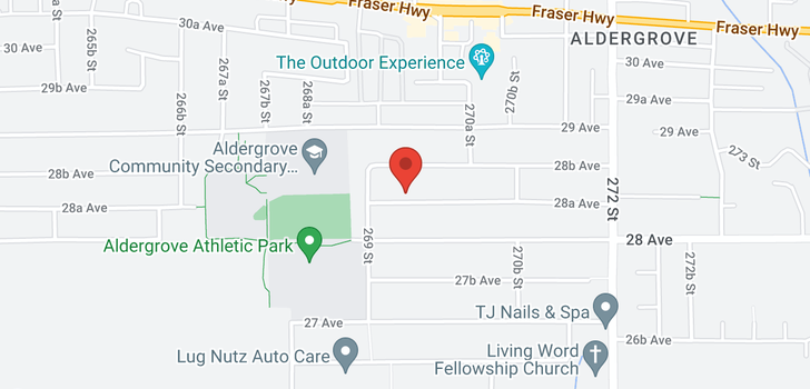 map of 26947 28A AVENUE
